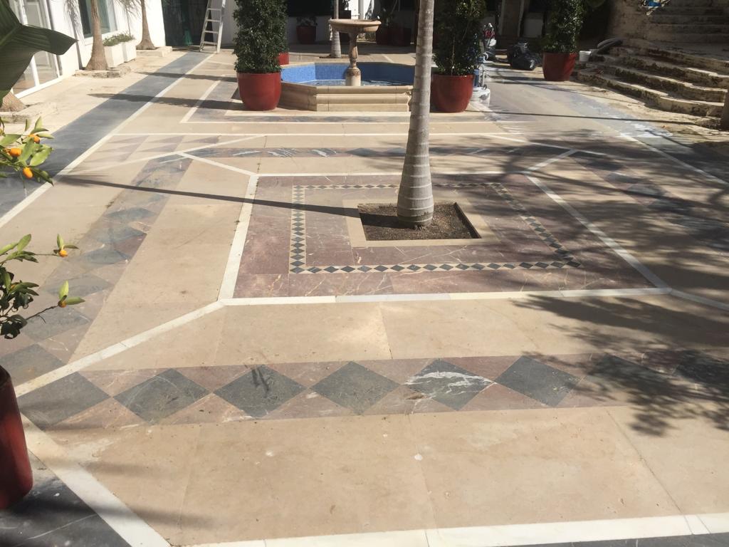 Suelo apagado antes del proceso de cristalizado