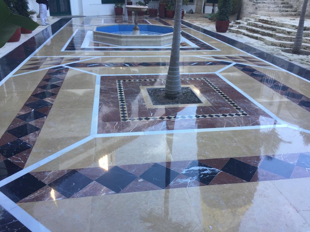 Terrazo cristalizado