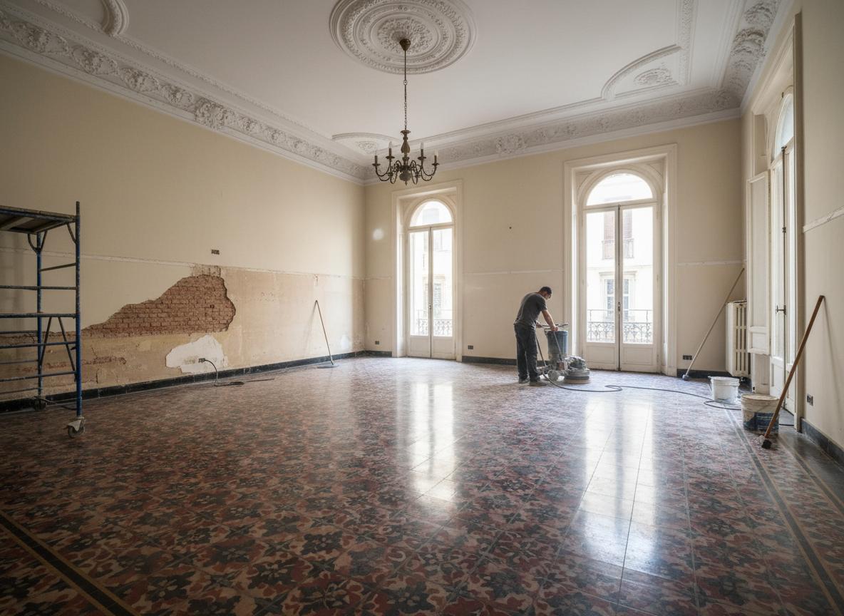 Restauración de hidráulico antigua