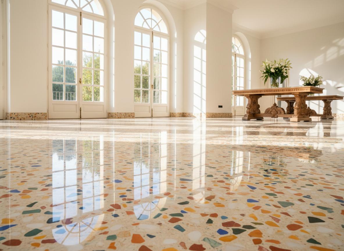 Abrillantado de terrazo